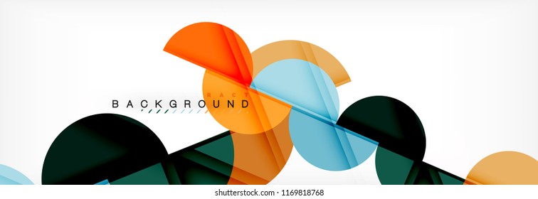 Fondo abstracto semicírculo, diseño geométrico moderno. Plantilla de diseño de presentación de vocabulario o tecnología, patrón de folleto o volante, o banner web geométrico