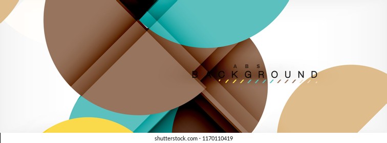 Semi circle abstract background, modern geometric pattern design. Vector business or technology presentation design template, brochure or flyer pattern, or geometric web banner