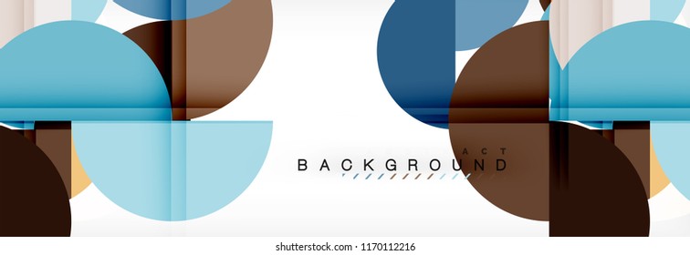 Fondo abstracto semicírculo, diseño geométrico moderno. Plantilla de diseño de presentación de vocabulario o tecnología, patrón de folleto o volante, o banner web geométrico