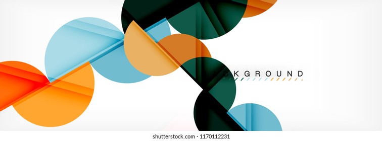 Semi circle abstract background, modern geometric pattern design. Vector business or technology presentation design template, brochure or flyer pattern, or geometric web banner