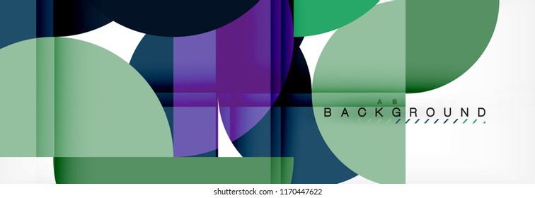 Semi circle abstract background, modern geometric pattern design. Vector business or technology presentation design template, brochure or flyer pattern, or geometric web banner