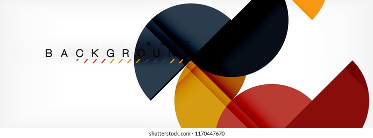 Abstrakter Halbkreis-Hintergrund, modernes geometrisches Muster-Design. Design-Vorlage für Vektorgrafik-Präsentationen, Broschüren oder Flyer-Muster oder geometrisches Webbanner