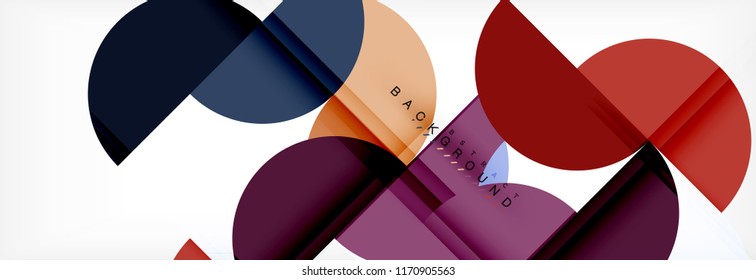 Fondo abstracto semicírculo, diseño geométrico moderno. Plantilla de diseño de presentación de vocabulario o tecnología, patrón de folleto o volante, o banner web geométrico