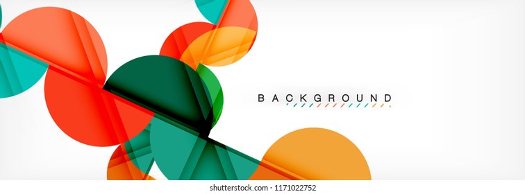 Semi circle abstract background, modern geometric pattern design. Vector business or technology presentation design template, brochure or flyer pattern, or geometric web banner