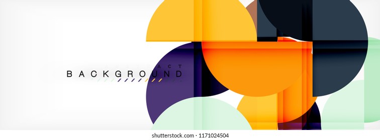 Semi circle abstract background, modern geometric pattern design. Vector business or technology presentation design template, brochure or flyer pattern, or geometric web banner