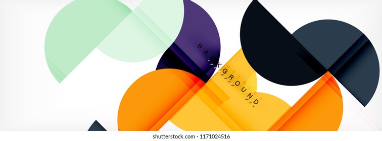 Fondo abstracto semicírculo, diseño geométrico moderno. Plantilla de diseño de presentación de vocabulario o tecnología, patrón de folleto o volante, o banner web geométrico