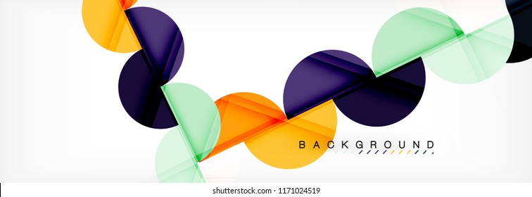 Semi circle abstract background, modern geometric pattern design. Vector business or technology presentation design template, brochure or flyer pattern, or geometric web banner