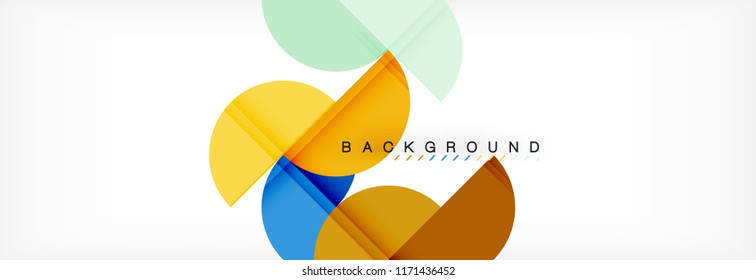 Semi circle abstract background, modern geometric pattern design. Vector business or technology presentation design template, brochure or flyer pattern, or geometric web banner