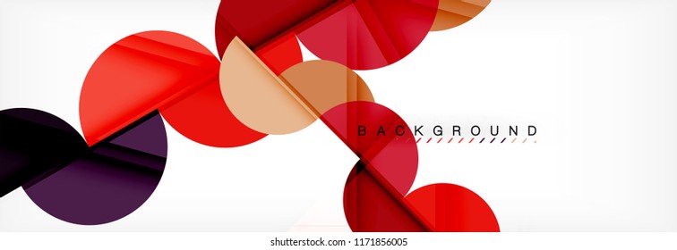 Semi circle abstract background, modern geometric pattern design. Vector business or technology presentation design template, brochure or flyer pattern, or geometric web banner