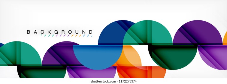 Fondo abstracto semicírculo, diseño geométrico moderno. Plantilla de diseño de presentación de vocabulario o tecnología, patrón de folleto o volante, o banner web geométrico