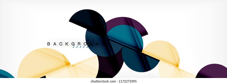 Fondo abstracto semicírculo, diseño geométrico moderno. Plantilla de diseño de presentación de vocabulario o tecnología, patrón de folleto o volante, o banner web geométrico