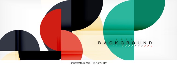 Fondo abstracto semicírculo, diseño geométrico moderno. Plantilla de diseño de presentación de vocabulario o tecnología, patrón de folleto o volante, o banner web geométrico