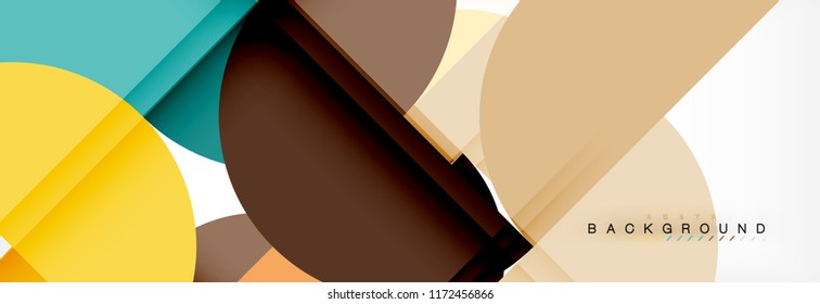 Fondo abstracto semicírculo, diseño geométrico moderno. Plantilla de diseño de presentación de vocabulario o tecnología, patrón de folleto o volante, o banner web geométrico