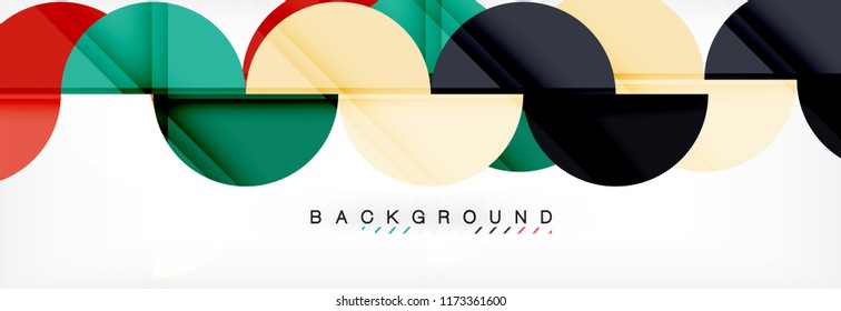 Semi circle abstract background, modern geometric pattern design. Vector business or technology presentation design template, brochure or flyer pattern, or geometric web banner