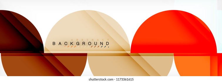 Semi circle abstract background, modern geometric pattern design. Vector business or technology presentation design template, brochure or flyer pattern, or geometric web banner