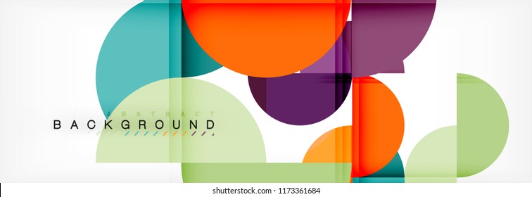 Semi circle abstract background, modern geometric pattern design. Vector business or technology presentation design template, brochure or flyer pattern, or geometric web banner