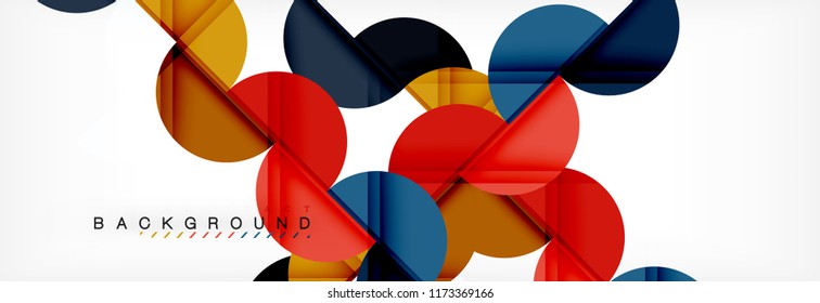 Fondo abstracto semicírculo, diseño geométrico moderno. Plantilla de diseño de presentación de vocabulario o tecnología, patrón de folleto o volante, o banner web geométrico