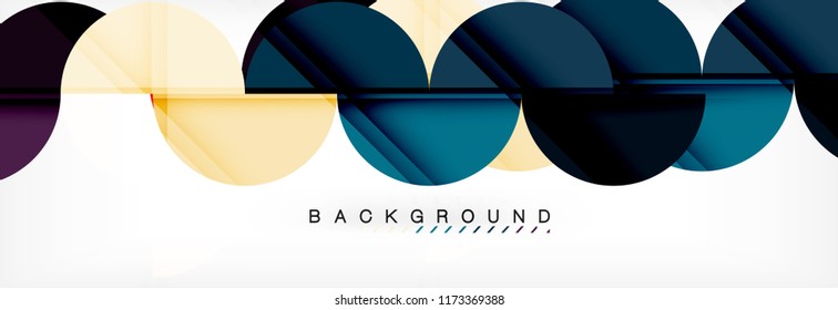 Semi circle abstract background, modern geometric pattern design. Vector business or technology presentation design template, brochure or flyer pattern, or geometric web banner