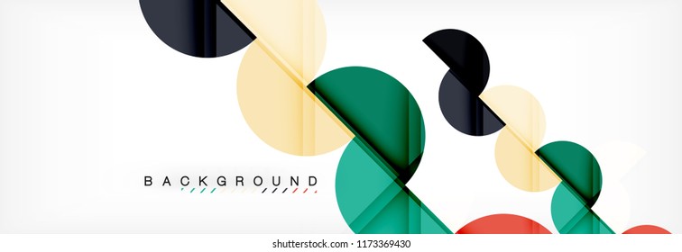 Fondo abstracto semicírculo, diseño geométrico moderno. Plantilla de diseño de presentación de vocabulario o tecnología, patrón de folleto o volante, o banner web geométrico