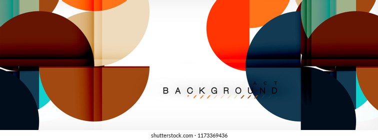Fondo abstracto semicírculo, diseño geométrico moderno. Plantilla de diseño de presentación de vocabulario o tecnología, patrón de folleto o volante, o banner web geométrico