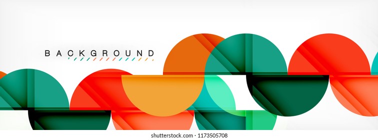 Semi circle abstract background, modern geometric pattern design. Vector business or technology presentation design template, brochure or flyer pattern, or geometric web banner