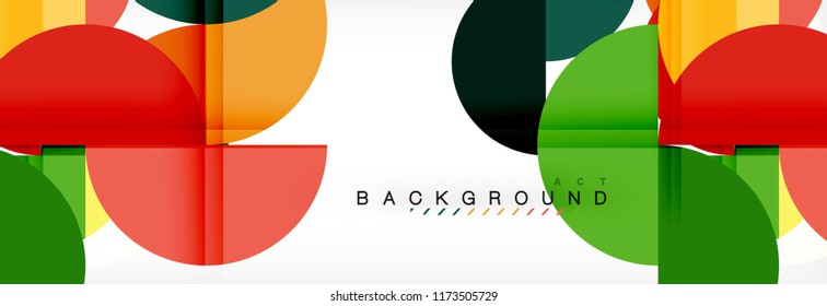 Semi circle abstract background, modern geometric pattern design. Vector business or technology presentation design template, brochure or flyer pattern, or geometric web banner