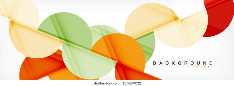Fundo abstrato semicírculo, design de padrão geométrico moderno. Modelo de design de apresentação de tecnologia ou negócio de vetor, brochura ou padrão de folheto, ou banner web geométrico