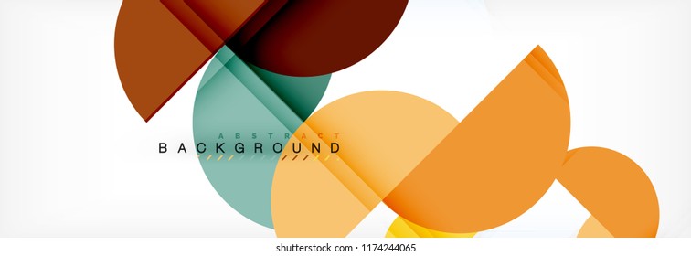 Fondo abstracto semicírculo, diseño geométrico moderno. Plantilla de diseño de presentación de vocabulario o tecnología, patrón de folleto o volante, o banner web geométrico