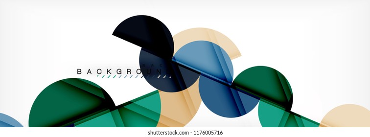 Semi circle abstract background, modern geometric pattern design. Vector business or technology presentation design template, brochure or flyer pattern, or geometric web banner