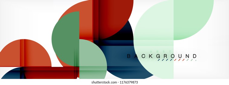 Fondo abstracto semicírculo, diseño geométrico moderno. Plantilla de diseño de presentación de vocabulario o tecnología, patrón de folleto o volante, o banner web geométrico