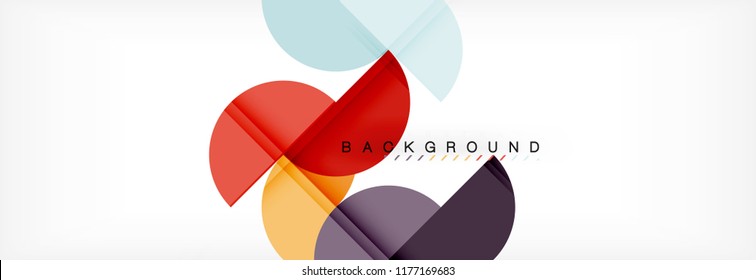 Semi circle abstract background, modern geometric pattern design. Vector business or technology presentation design template, brochure or flyer pattern, or geometric web banner