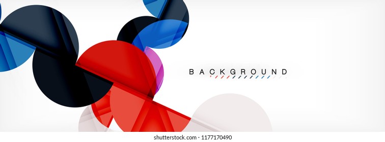 Fundo abstrato semicírculo, design de padrão geométrico moderno. Modelo de design de apresentação de tecnologia ou negócio de vetor, brochura ou padrão de folheto, ou banner web geométrico