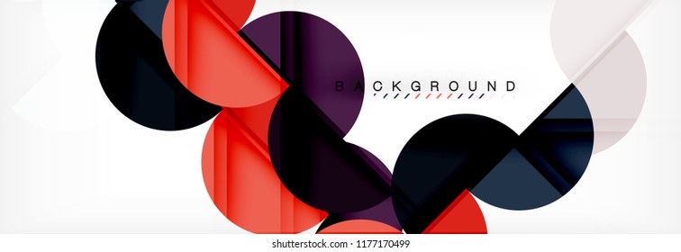 Semi circle abstract background, modern geometric pattern design. Vector business or technology presentation design template, brochure or flyer pattern, or geometric web banner