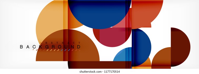 Semi circle abstract background, modern geometric pattern design. Vector business or technology presentation design template, brochure or flyer pattern, or geometric web banner