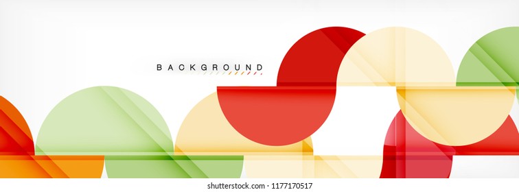 Semi circle abstract background, modern geometric pattern design. Vector business or technology presentation design template, brochure or flyer pattern, or geometric web banner