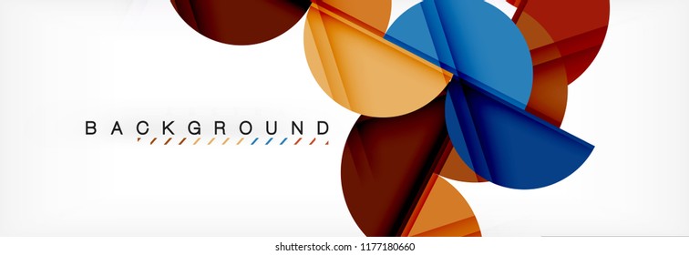 Fondo abstracto semicírculo, diseño geométrico moderno. Plantilla de diseño de presentación de vocabulario o tecnología, patrón de folleto o volante, o banner web geométrico