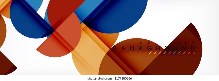 Fondo abstracto semicírculo, diseño geométrico moderno. Plantilla de diseño de presentación de vocabulario o tecnología, patrón de folleto o volante, o banner web geométrico