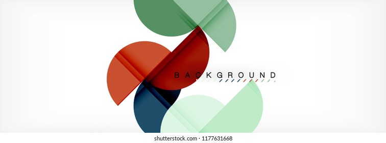 Semi circle abstract background, modern geometric pattern design. Vector business or technology presentation design template, brochure or flyer pattern, or geometric web banner
