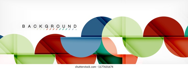 Semi circle abstract background, modern geometric pattern design. Vector business or technology presentation design template, brochure or flyer pattern, or geometric web banner