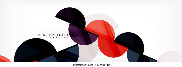 Fondo abstracto semicírculo, diseño geométrico moderno. Plantilla de diseño de presentación de vocabulario o tecnología, patrón de folleto o volante, o banner web geométrico