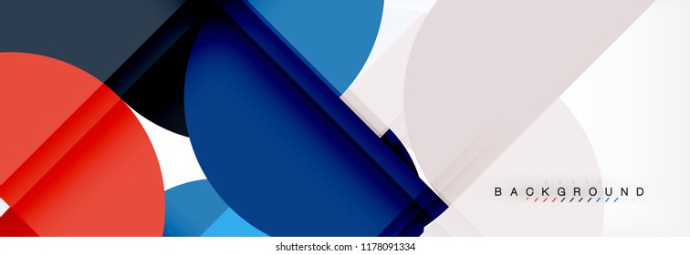 Semi circle abstract background, modern geometric pattern design. Vector business or technology presentation design template, brochure or flyer pattern, or geometric web banner