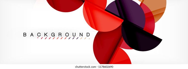 Semi circle abstract background, modern geometric pattern design. Vector business or technology presentation design template, brochure or flyer pattern, or geometric web banner