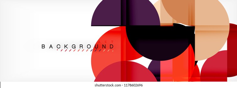 Fondo abstracto semicírculo, diseño geométrico moderno. Plantilla de diseño de presentación de vocabulario o tecnología, patrón de folleto o volante, o banner web geométrico