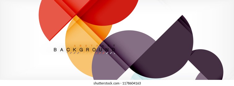 Semi circle abstract background, modern geometric pattern design. Vector business or technology presentation design template, brochure or flyer pattern, or geometric web banner
