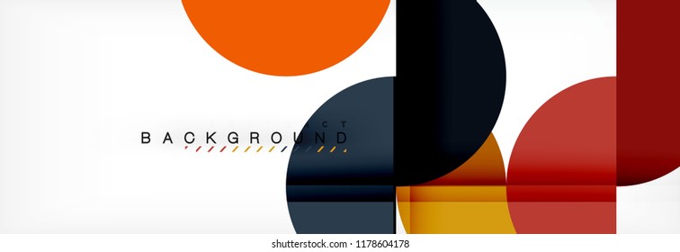 Fondo abstracto semicírculo, diseño geométrico moderno. Plantilla de diseño de presentación de vocabulario o tecnología, patrón de folleto o volante, o banner web geométrico