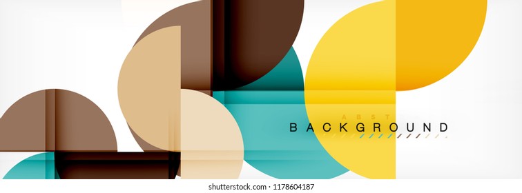 Semi circle abstract background, modern geometric pattern design. Vector business or technology presentation design template, brochure or flyer pattern, or geometric web banner