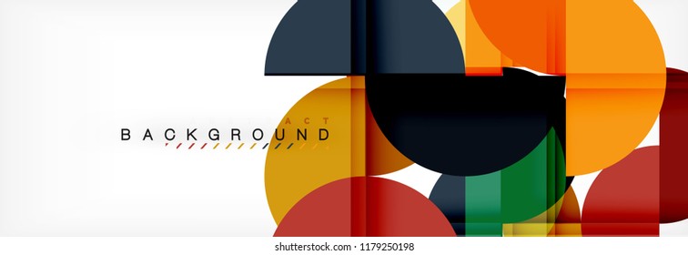 Fondo abstracto semicírculo, diseño geométrico moderno. Plantilla de diseño de presentación de vocabulario o tecnología, patrón de folleto o volante, o banner web geométrico