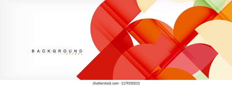 Semi circle abstract background, modern geometric pattern design. Vector business or technology presentation design template, brochure or flyer pattern, or geometric web banner