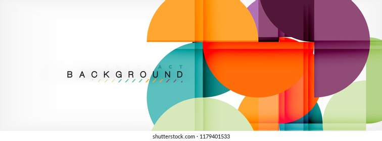 Semi circle abstract background, modern geometric pattern design. Vector business or technology presentation design template, brochure or flyer pattern, or geometric web banner