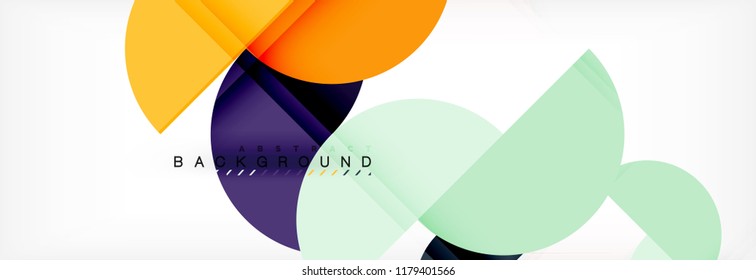 Fondo abstracto semicírculo, diseño geométrico moderno. Plantilla de diseño de presentación de vocabulario o tecnología, patrón de folleto o volante, o banner web geométrico